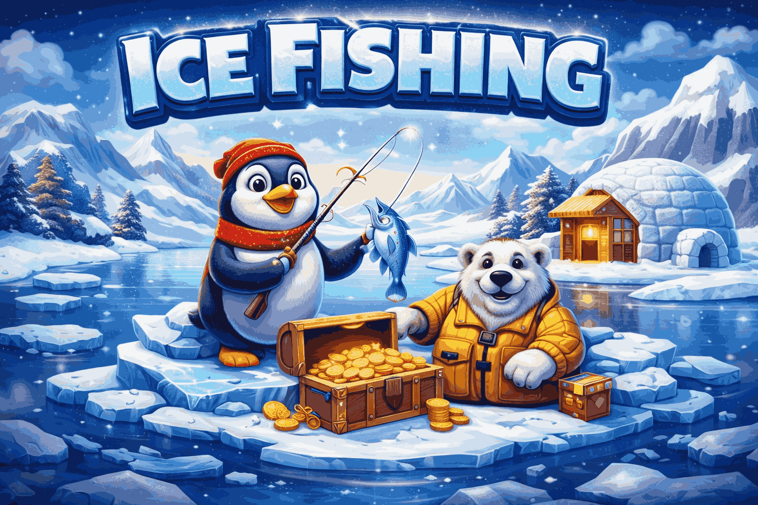 Le principe du jeu Ice Fishing